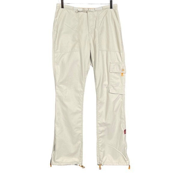 Abercrombie & Fitch Pants Womens 4 Stone Beige‎ Cargo Military Lightweight Nylon - Picture 1 of 16